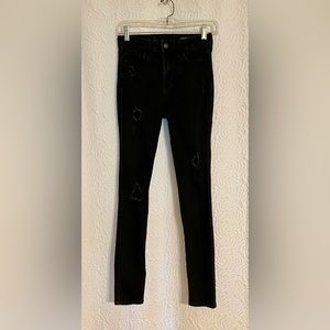 Hollister Juniors Size 1R Black Classic Stretch High Rise Super Skinny